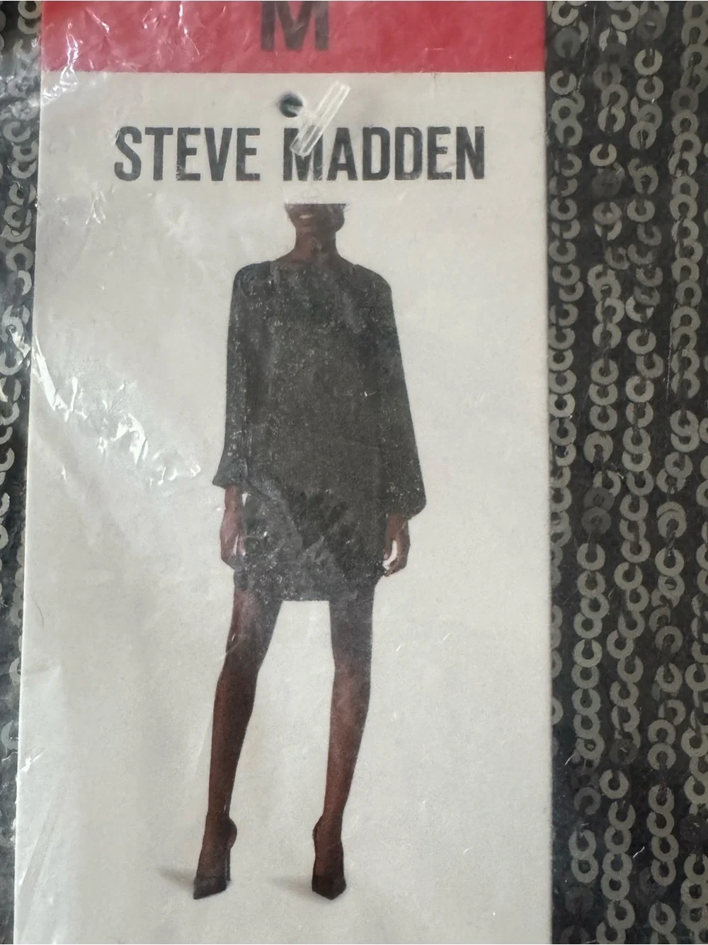 Steve Madden Gray Sequin Sweater Top - Picture 4 of 4